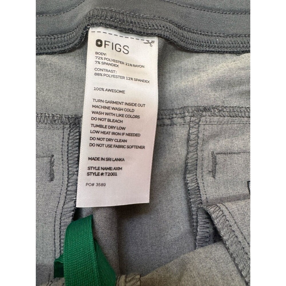AXIN Graphite Figs Waist Pants Size XXL High Rise Straight Leg 7 Pocket Cargo - Picture 4 of 5